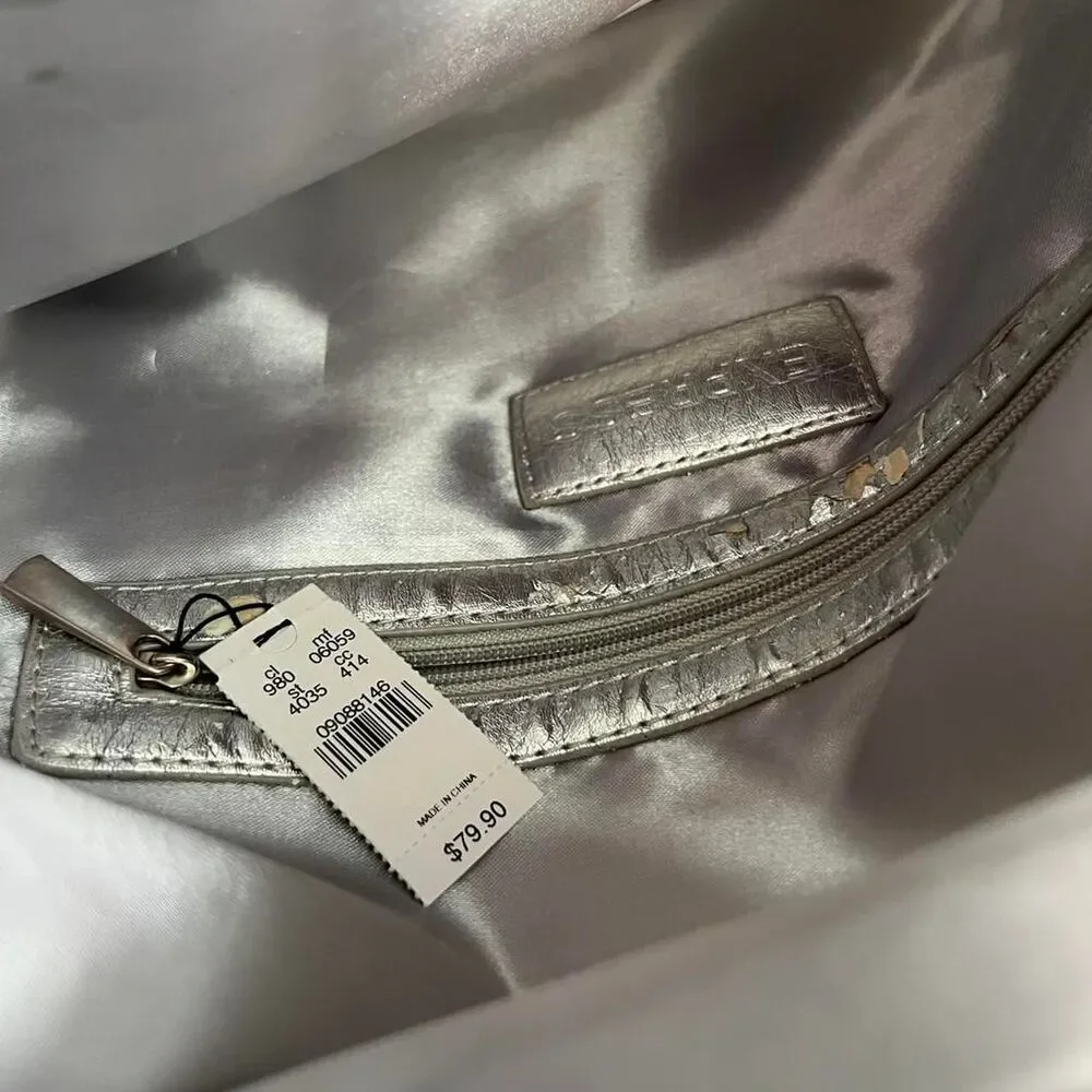 EXPRESS Silver Mesh Metal Party Clutch Bag Disco Metallic Glam Purse
